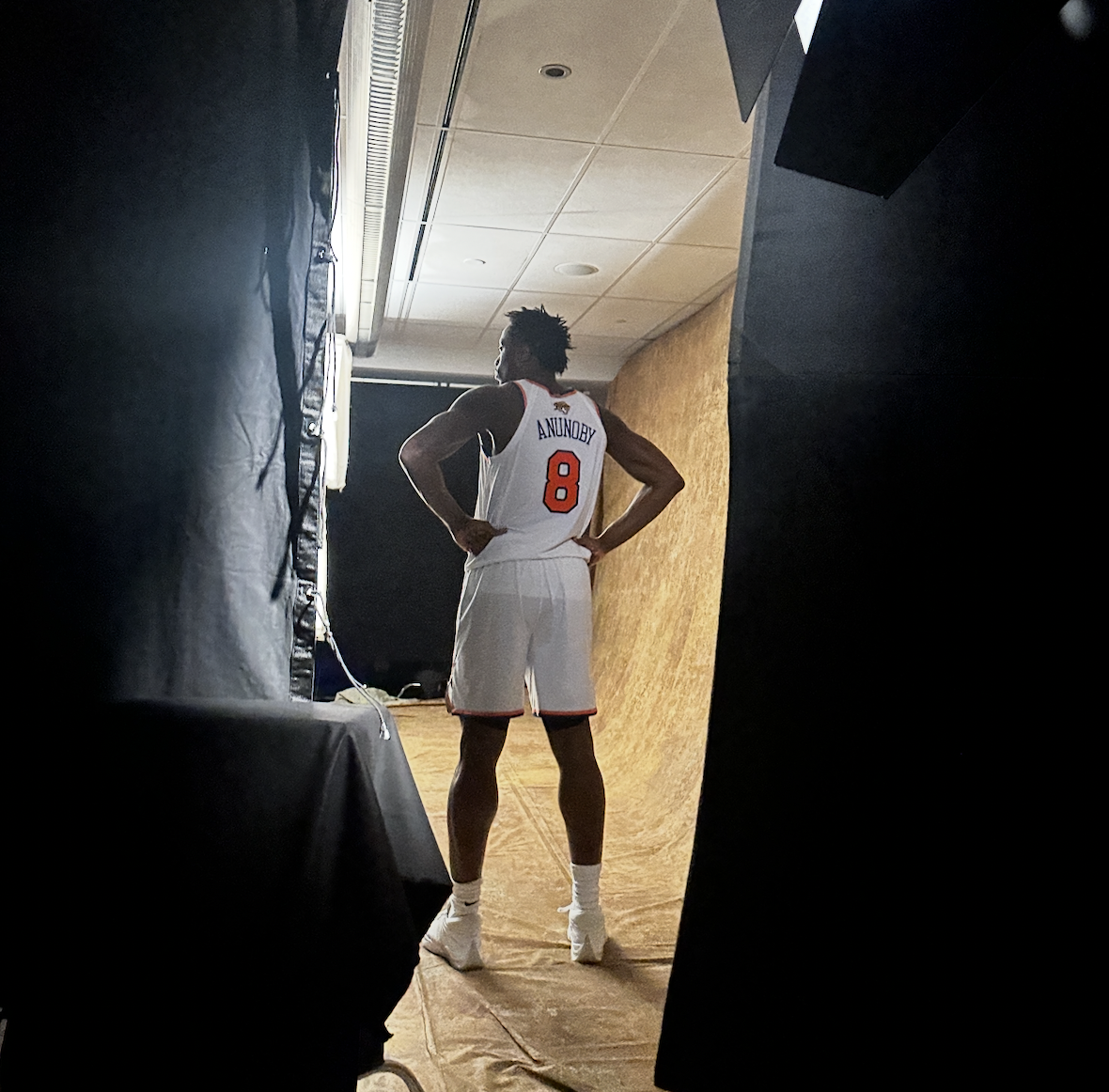 Behind the scenes photo from NBA FINALS SHOOT - NYK