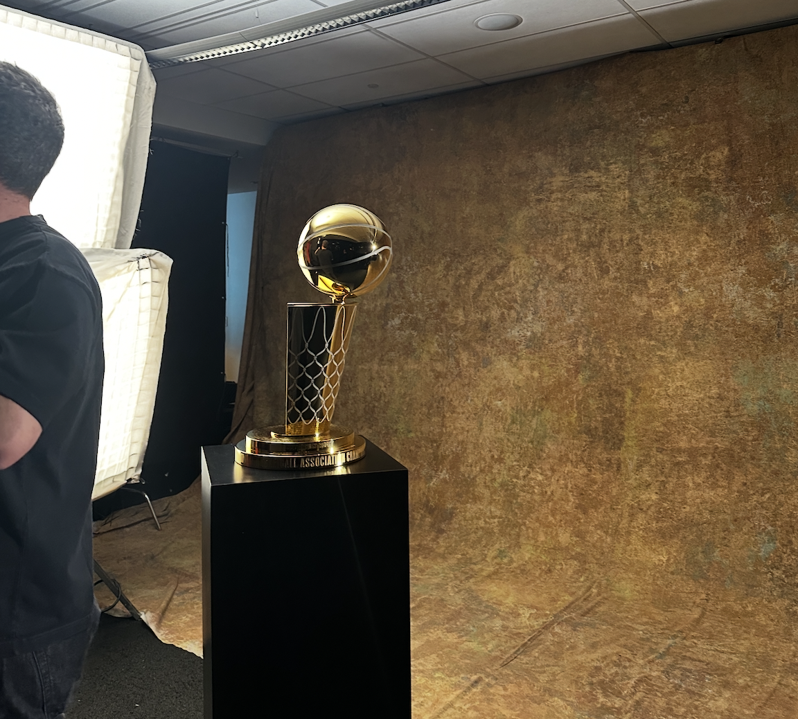 Behind the scenes photo from NBA FINALS SHOOT - NYK