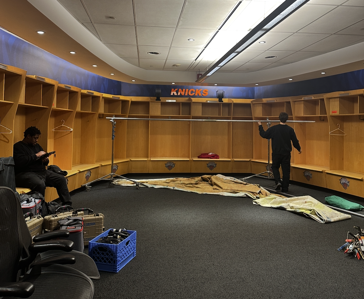 Behind the scenes photo from NBA FINALS SHOOT - NYK